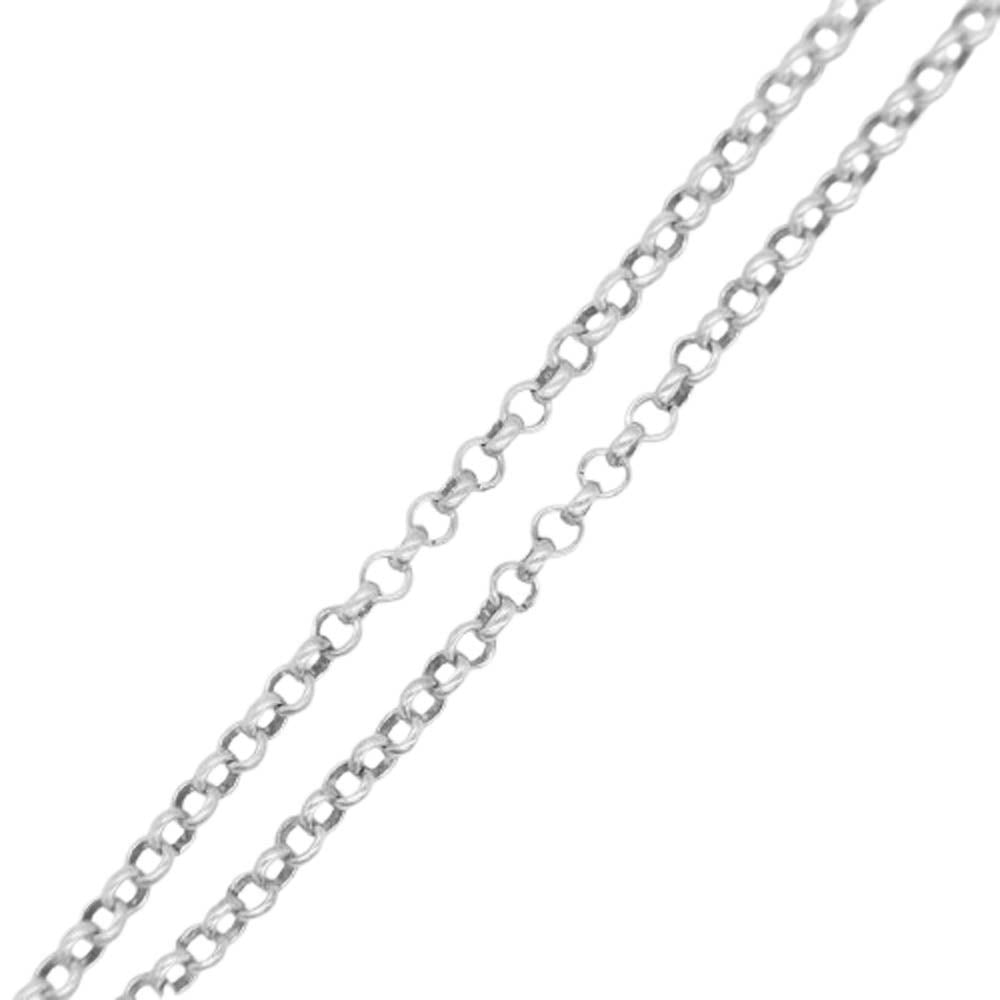 CHROME HEARTS クロムハーツ（原本有） 18inch NECKCHAIN R18 ロールチェーン ネックレス 18インチ シルバー系【中古】