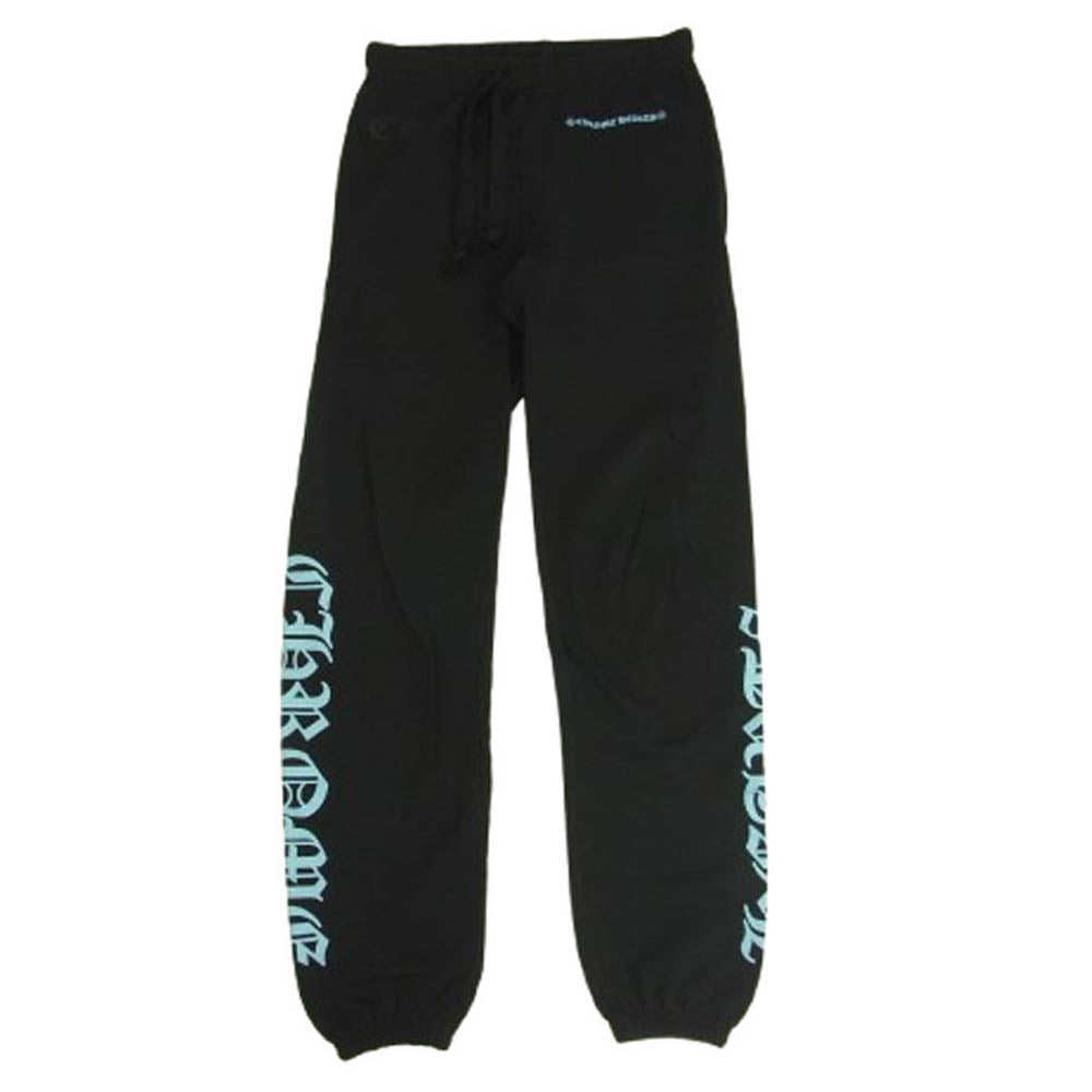CHROME HEARTS クロムハーツ（原本無） Sweat Pants サイドロゴプリント スウェットパンツ ブラック系 S【中古】
