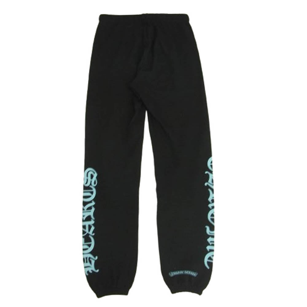CHROME HEARTS クロムハーツ（原本無） Sweat Pants サイドロゴプリント スウェットパンツ ブラック系 S【中古】