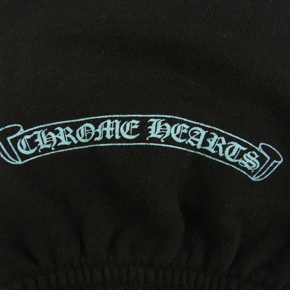 CHROME HEARTS クロムハーツ（原本無） Sweat Pants サイドロゴプリント スウェットパンツ ブラック系 S【中古】