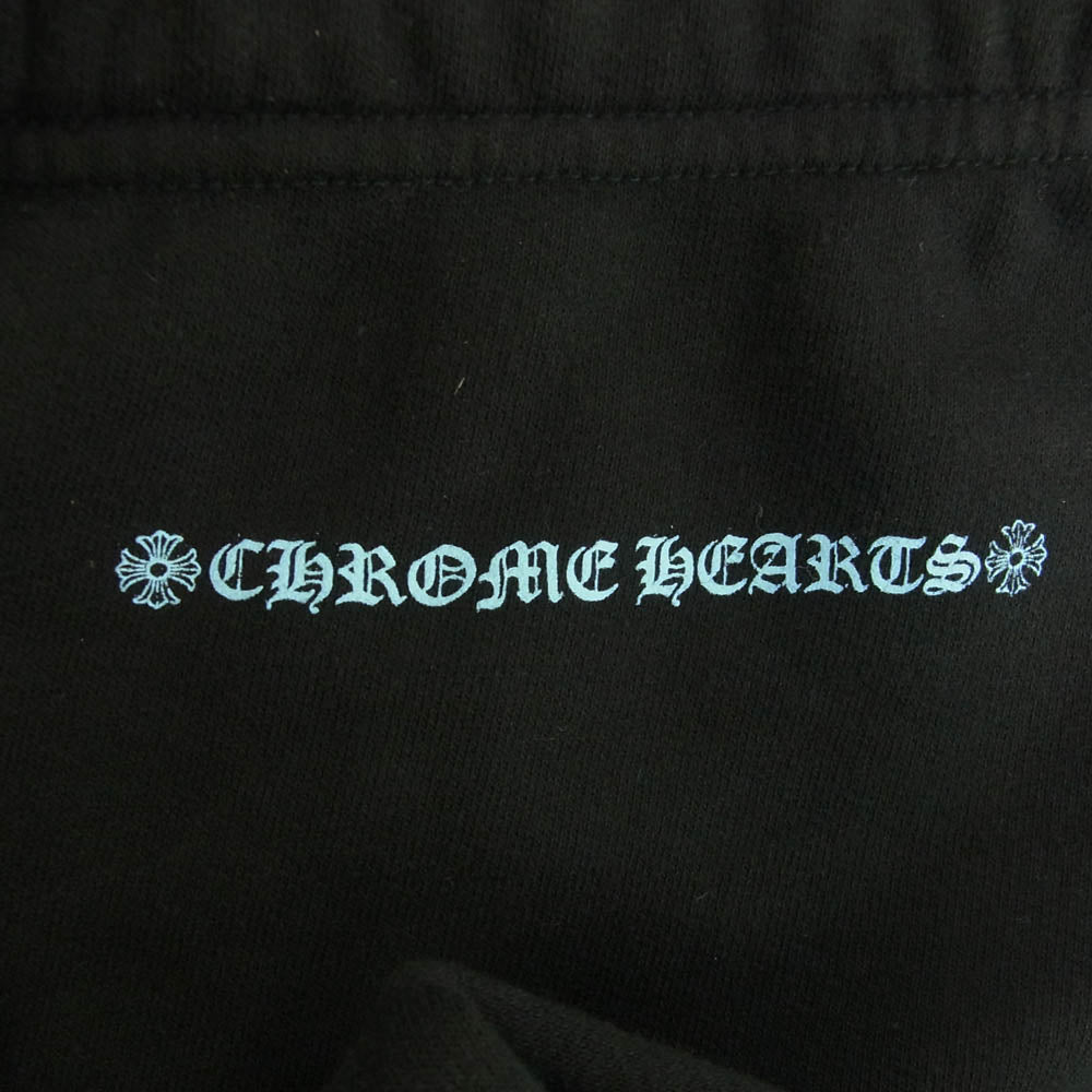 CHROME HEARTS クロムハーツ（原本無） Sweat Pants サイドロゴプリント スウェットパンツ ブラック系 S【中古】
