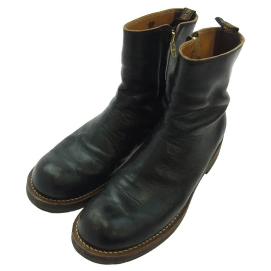 ROLLING DUB TRIO ローリングダブトリオ RDT-A14D CASPER キャスパー Black Horse 茶芯 ブラック ホース レザー サイドジップ ブーツ ブラック系 25.5cm【中古】