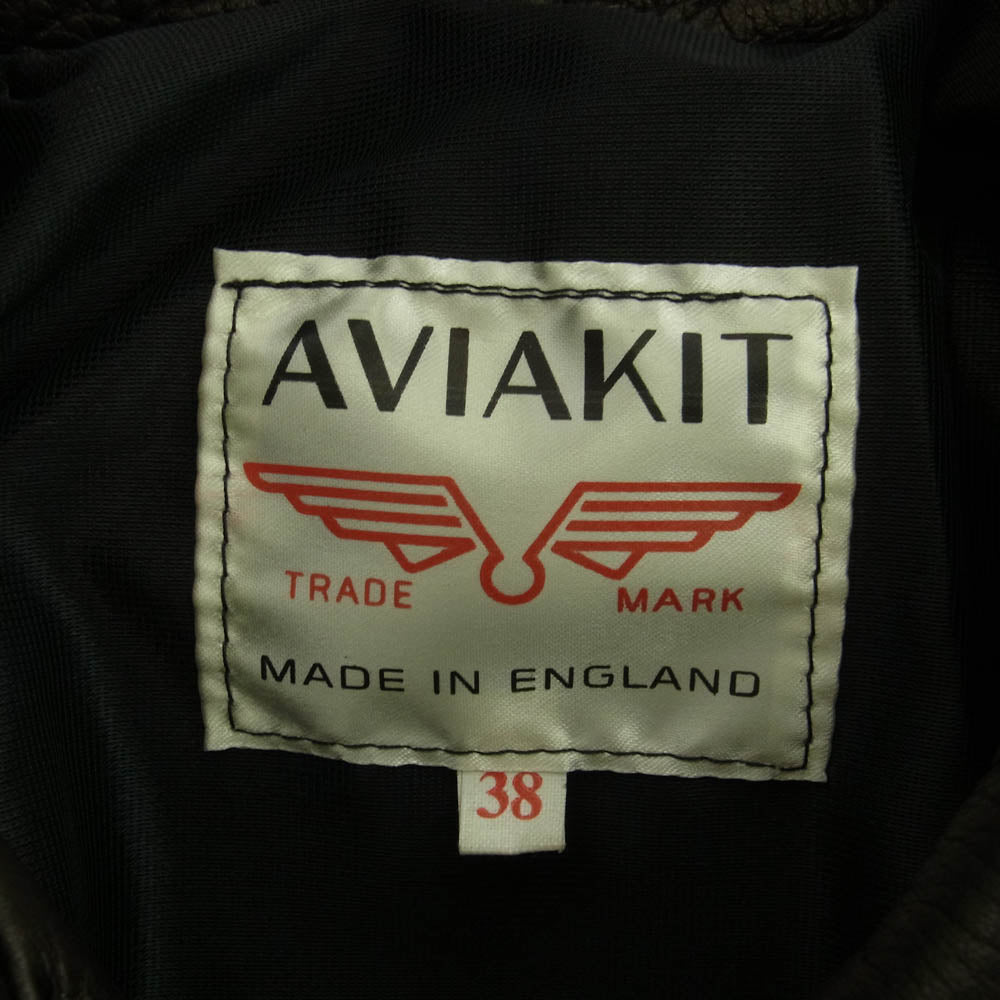 The REAL McCOY'S ザリアルマッコイズ × Lewis Leathers ルイスレザー Lightning ディアスキン ライトニング ライダース ジャケット ダークブラウン系 38【美品】【中古】