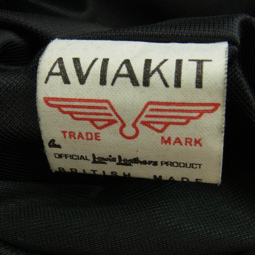 The REAL McCOY'S ザリアルマッコイズ × Lewis Leathers ルイスレザー Lightning ディアスキン ライトニング ライダース ジャケット ダークブラウン系 38【美品】【中古】