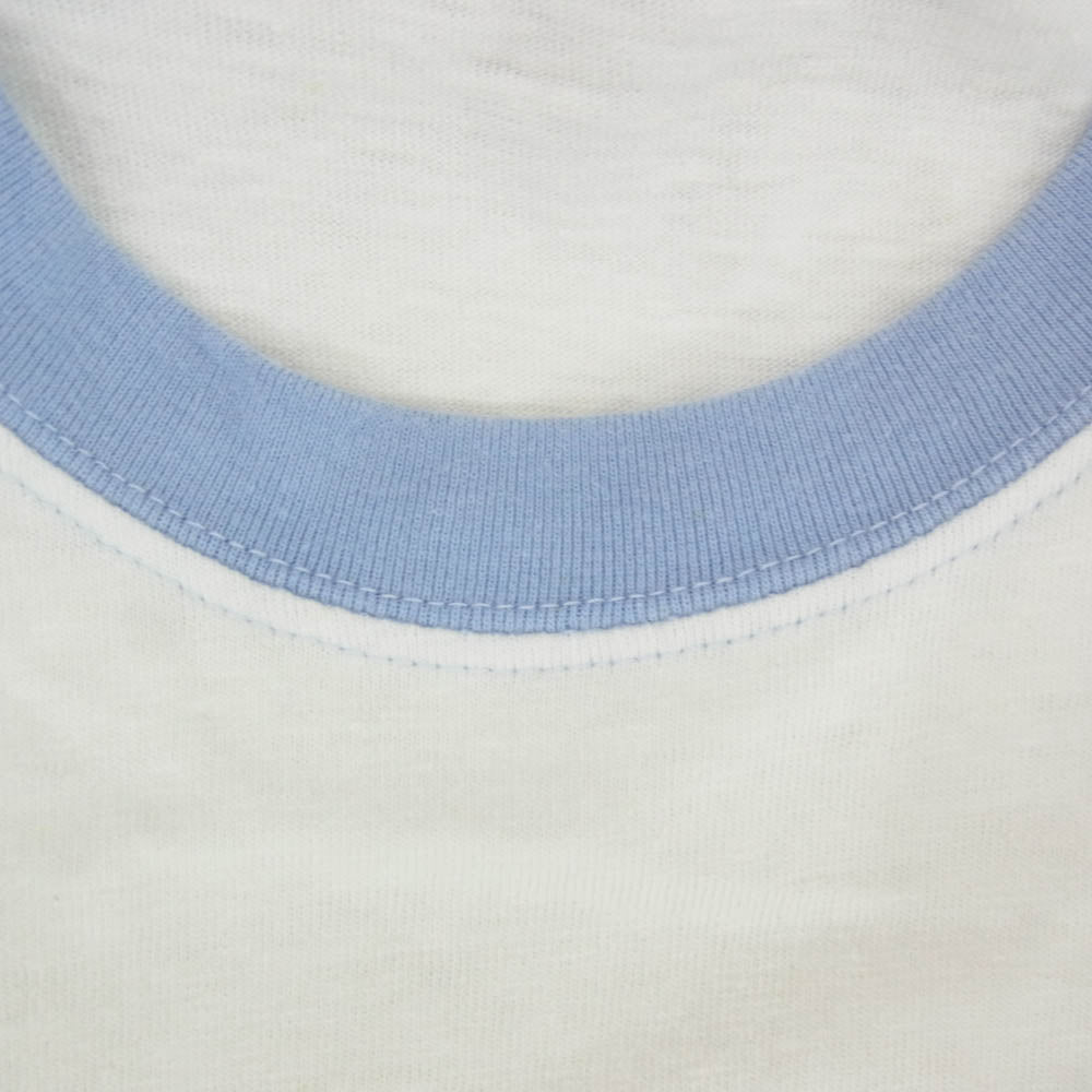 HYSTERIC GLAMOUR ヒステリックグラマー 02251CL08 HYSTERIC JEANS ヒステリック ジーンズ ラグラン 七分袖 Tシャツ カットソー ブルー系 L【中古】