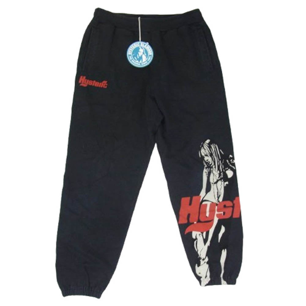 HYSTERIC GLAMOUR ヒステリックグラマー 25SS 02251CP01 HYSTERIC TIMES SWEATPANT ヒステリック タイムズ スウェット パンツ ブラック系 M【中古】