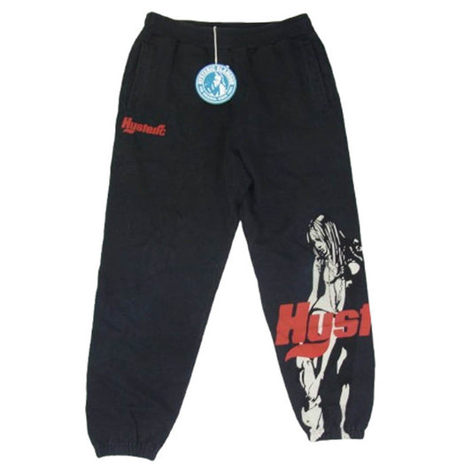HYSTERIC GLAMOUR ヒステリックグラマー 25SS 02251CP01 HYSTERIC TIMES SWEATPANT ヒステリック タイムズ スウェット パンツ ブラック系 M【中古】