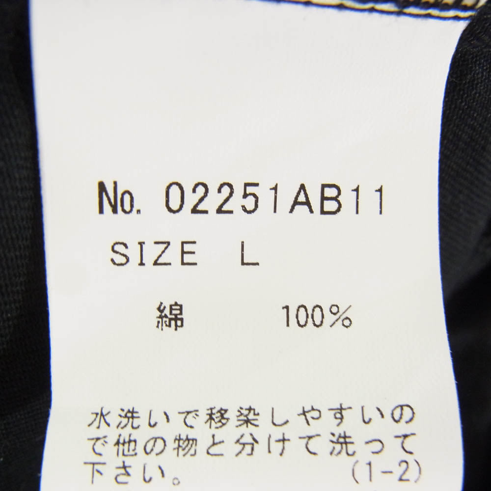HYSTERIC GLAMOUR ヒステリックグラマー 25SS 02251AB11 HYSTERIC ロゴワッペン レーシング ジャケット ブルゾン ブラック系 L【中古】