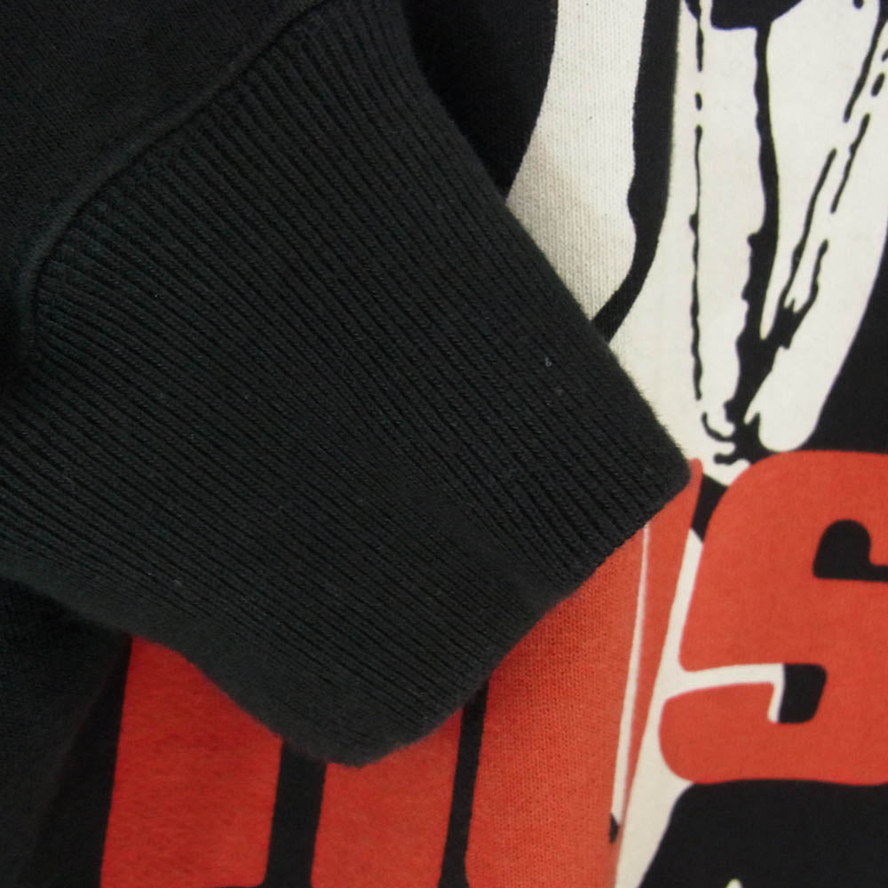 HYSTERIC GLAMOUR ヒステリックグラマー 25SS 02251CF01 HYSTERIC TIMES HOODIE ヒステリック タイムズ フーディ ガールプリント ジップアップ パーカー ブラック系 L【中古】