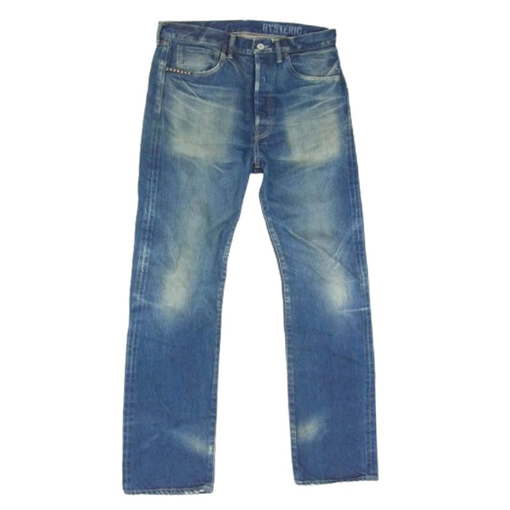 HYSTERIC GLAMOUR ヒステリックグラマー 02251AP02 HRA加工 WW2 ストレートデニム パンツ インディゴブルー系 32【中古】