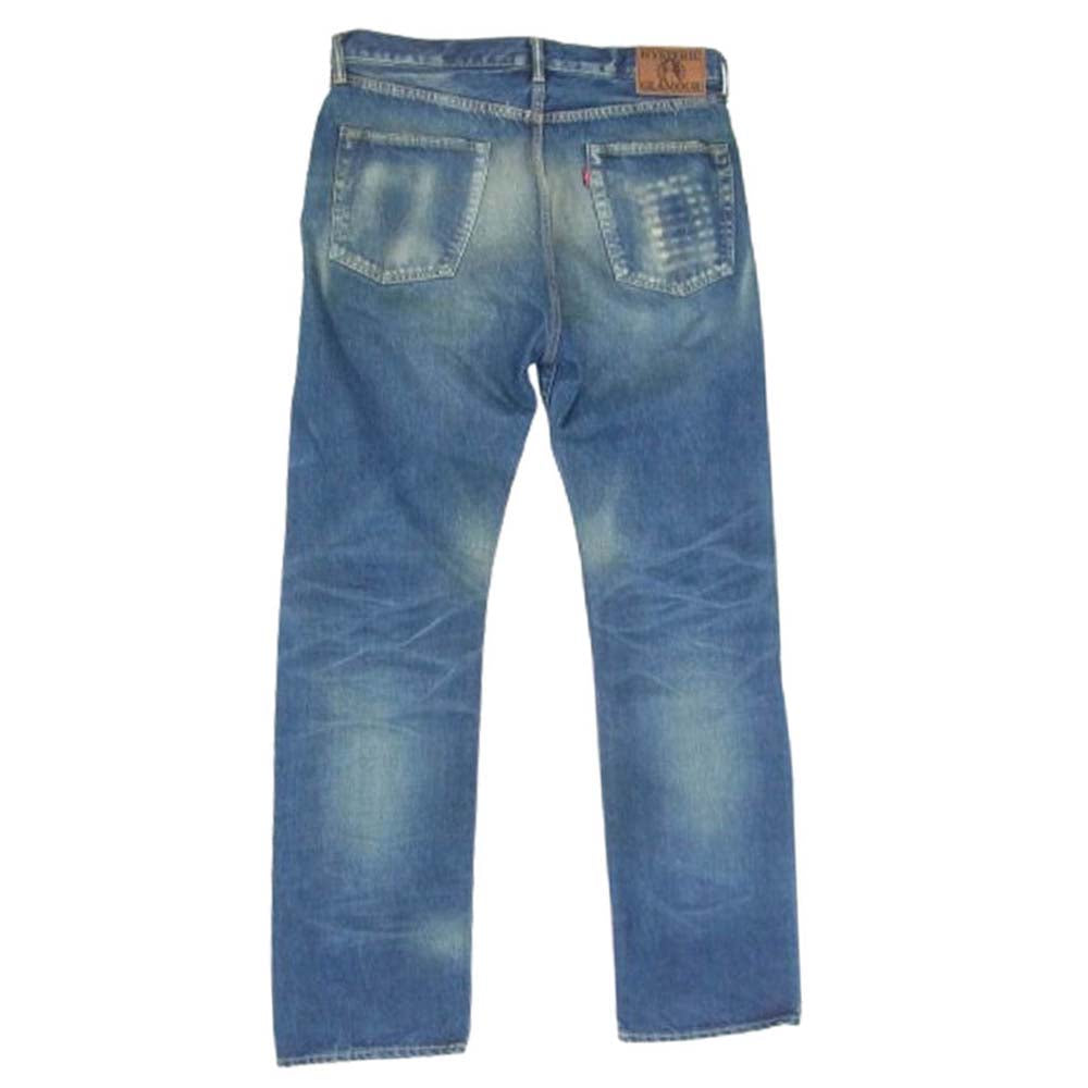 HYSTERIC GLAMOUR ヒステリックグラマー 02251AP02 HRA加工 WW2 ストレートデニム パンツ インディゴブルー系 32【中古】