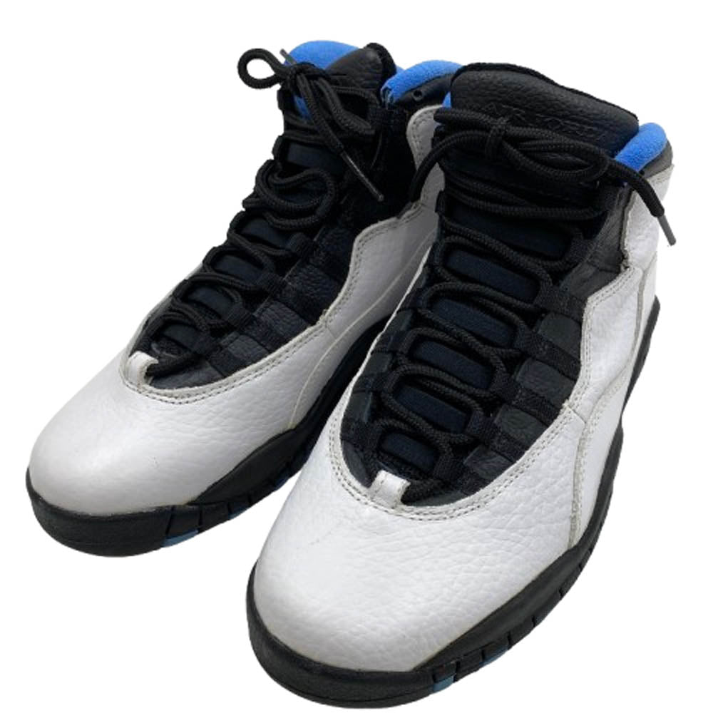 NIKE ナイキ 130209-102 【観賞用】ヴィンテージ 90s 台湾製 Air Jordan 10 OG Charlotte Hornets エアジョーダン10 スニーカー ホワイト系 ブラック系 26.5cm【中古】