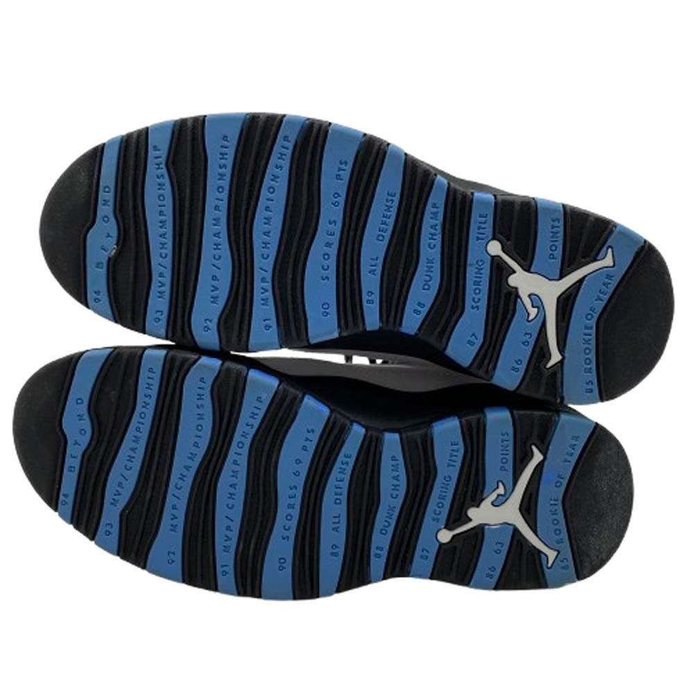 NIKE ナイキ 130209-102 【観賞用】ヴィンテージ 90s 台湾製 Air Jordan 10 OG Charlotte Hornets エアジョーダン10 スニーカー ホワイト系 ブラック系 26.5cm【中古】