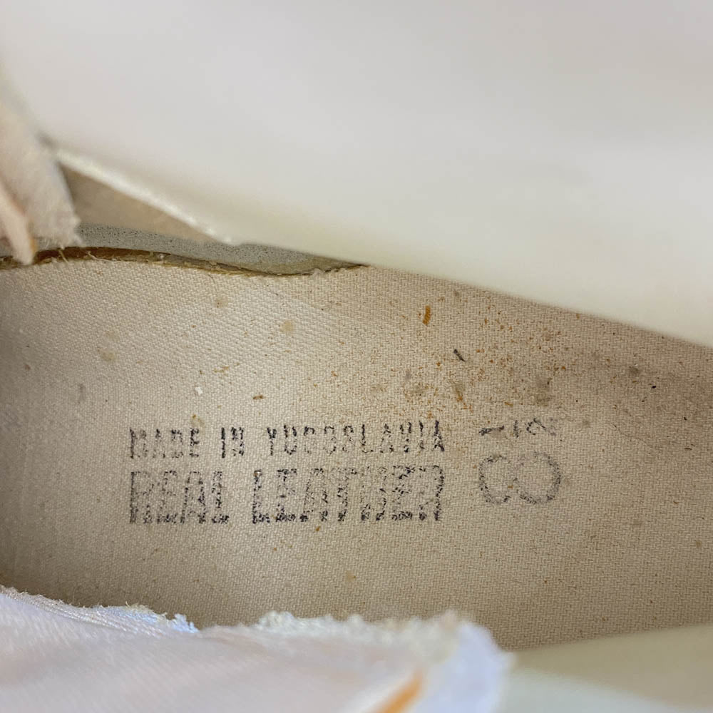 PUMA プーマ 【観賞用】ヴィンテージ 70s ユーゴスラビア製 SUPER BASKET Hi スーパーバスケット ハイカット スニーカー ホワイト系 8 1/2【中古】