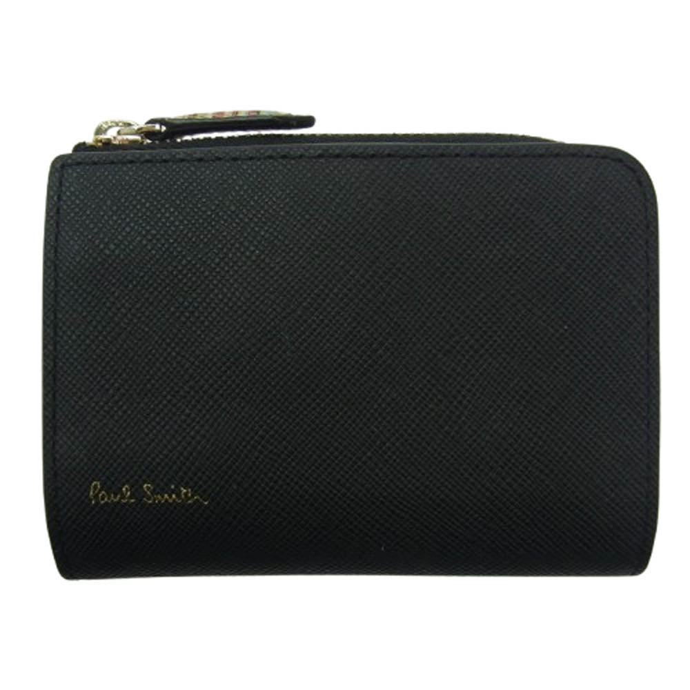Paul Smith ポール・スミス レザー コインケース キーケース ブラック系【中古】