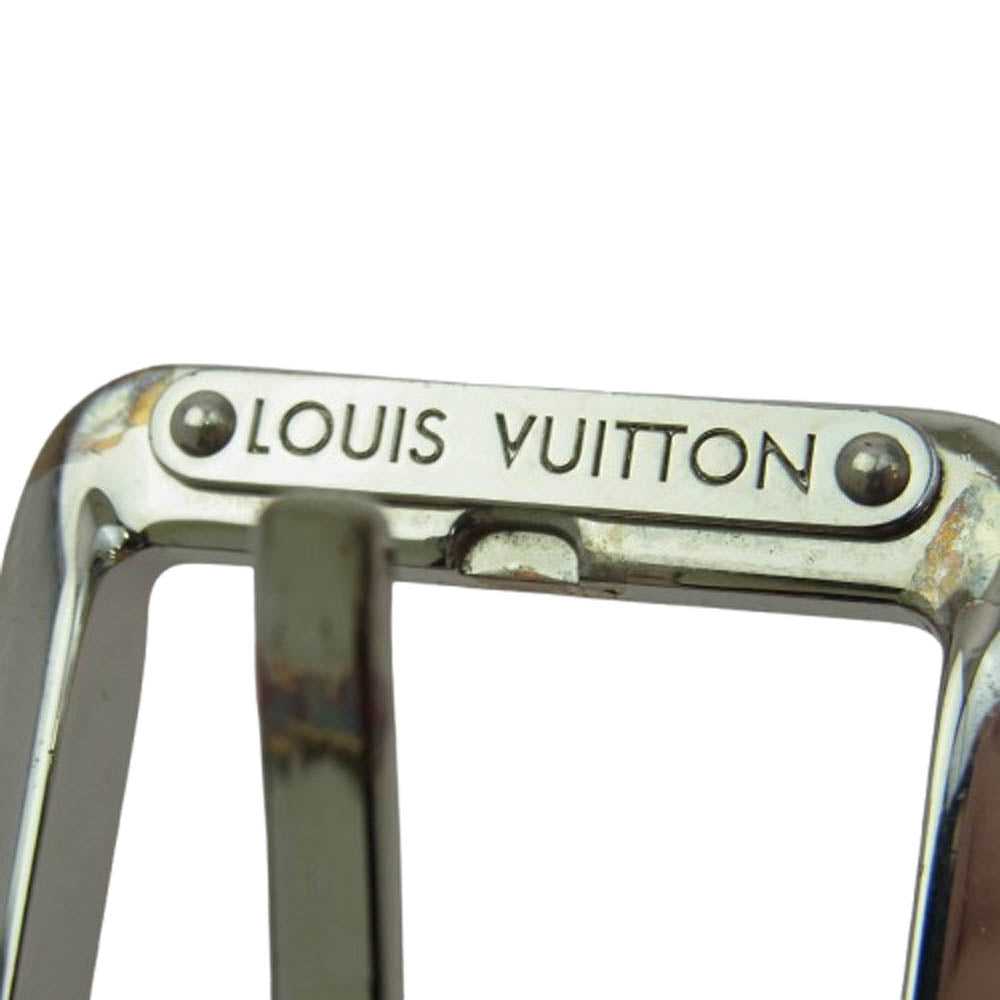 LOUIS VUITTON ルイ・ヴィトン M9636　 ダミエグラフィット シルバー金具 スクエアバックル ベルト ブラック系【中古】