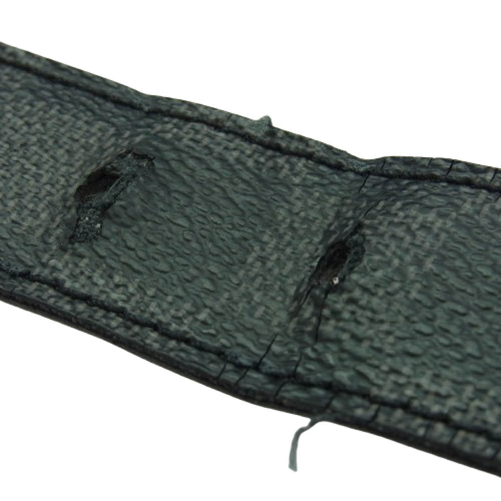 LOUIS VUITTON ルイ・ヴィトン M9636　 ダミエグラフィット シルバー金具 スクエアバックル ベルト ブラック系【中古】