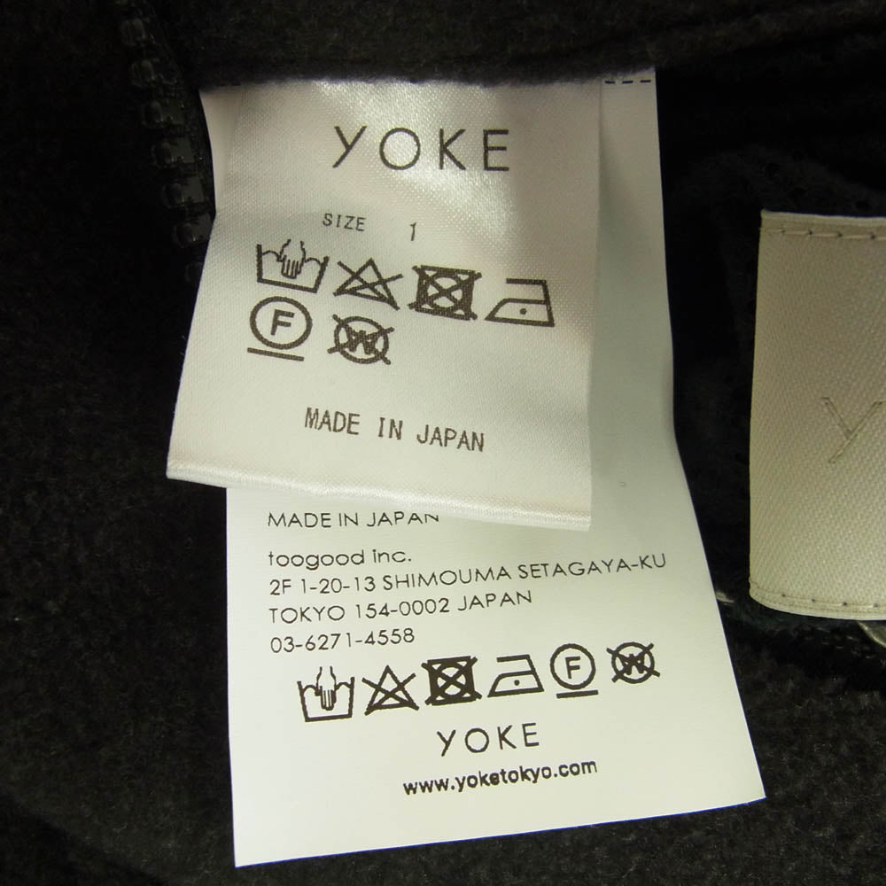 YOKE ヨーク 22AW YK22AW0387B RIVERSBLE MILITARY BLOUSON リバーシブル ミリタリー ブルゾン 内フリース ジャケット ブラック系 1【中古】