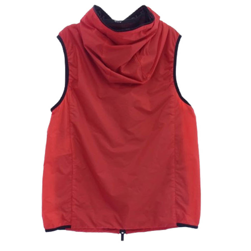 MONCLER モンクレール 23SS I10911A00107 PAKITO フルジップ フード ナイロン ベスト レッド系 2【中古】