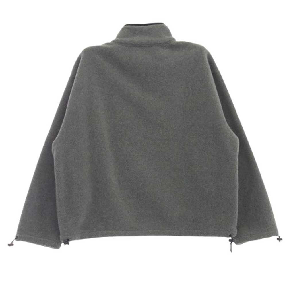 MIUMIU ミュウミュウ MJL042 S000 ロゴ刺繍 ジップアップ フリース スウェットシャツ ブルゾン ジャケット グレー系 S【中古】