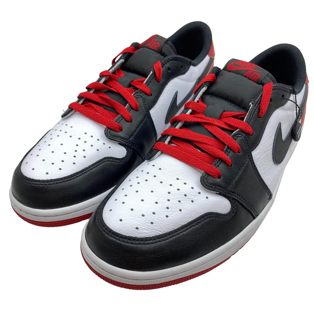 NIKE ナイキ 23SS CZ0790-106 Air Jordan 1 Retro Low OG Black Toe エアジョーダン1 レトロ ロー OG ブラック トゥ ローカット スニーカー レッド系 32cm【新古品】【未使用】【中古】