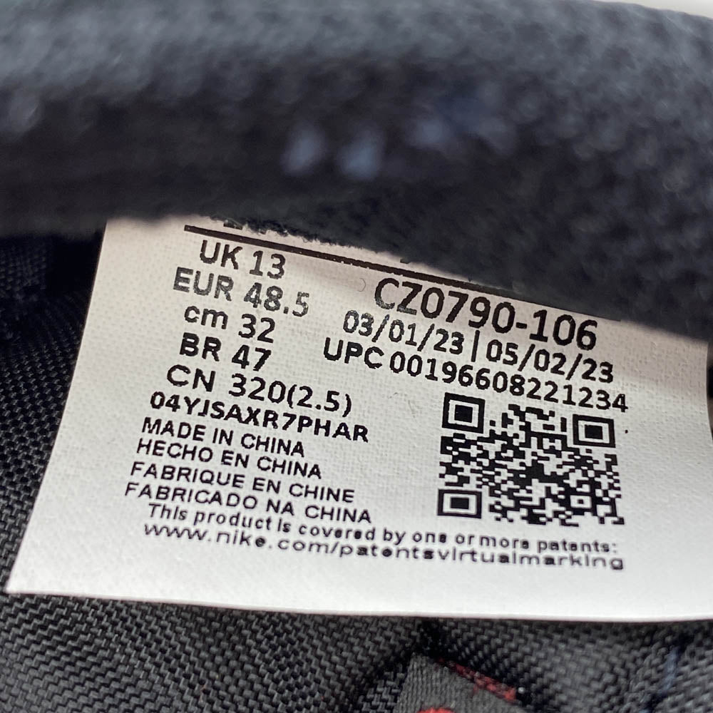 NIKE ナイキ 23SS CZ0790-106 Air Jordan 1 Retro Low OG Black Toe エアジョーダン1 レトロ ロー OG ブラック トゥ ローカット スニーカー レッド系 32cm【新古品】【未使用】【中古】