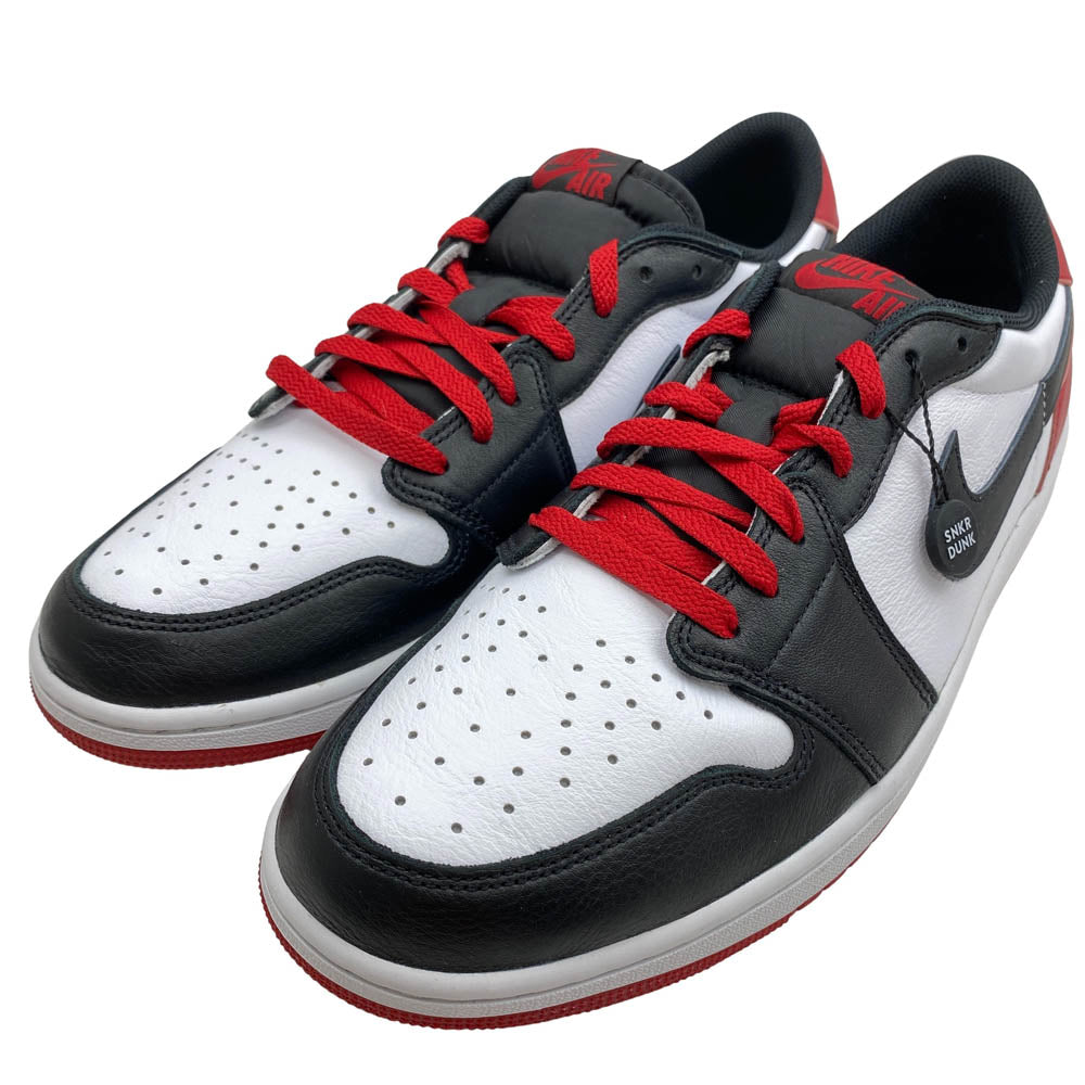NIKE ナイキ 23SS CZ0790-106 Air Jordan 1 Retro Low OG Black Toe エアジョーダン1 レトロ ロー OG ブラック トゥ ローカット スニーカー レッド系 32cm【新古品】【未使用】【中古】