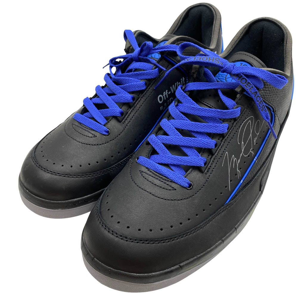 NIKE ナイキ 21AW DJ4375-004 × OFF-WHITE AIR JORDAN 2 RETRO LOW SP オフホワイト エアジョーダン2 レトロ ローカット スニーカー ブラック系 33cm【極上美品】【中古】