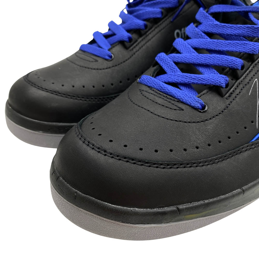 NIKE ナイキ 21AW DJ4375-004 × OFF-WHITE AIR JORDAN 2 RETRO LOW SP オフホワイト エアジョーダン2 レトロ ローカット スニーカー ブラック系 33cm【極上美品】【中古】