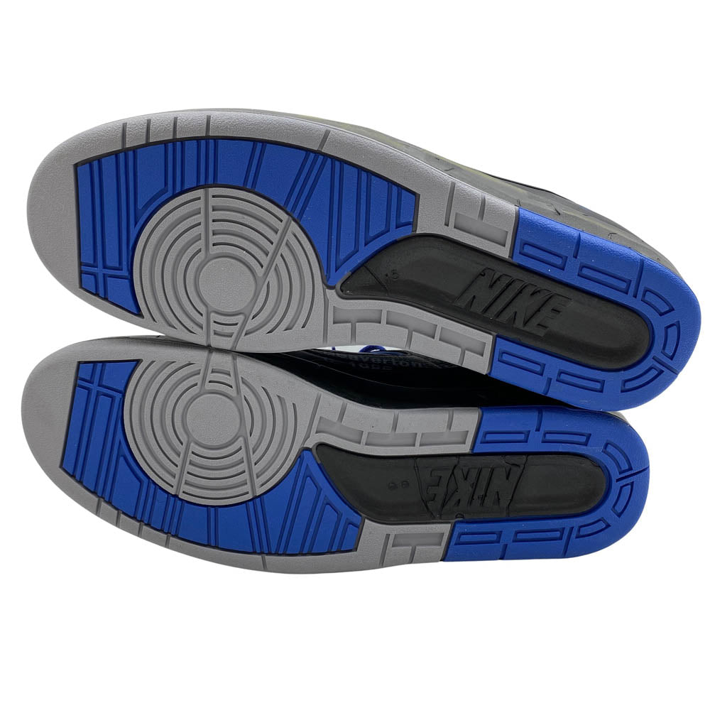 NIKE ナイキ 21AW DJ4375-004 × OFF-WHITE AIR JORDAN 2 RETRO LOW SP オフホワイト エアジョーダン2 レトロ ローカット スニーカー ブラック系 33cm【極上美品】【中古】