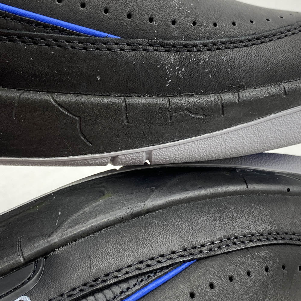 NIKE ナイキ 21AW DJ4375-004 × OFF-WHITE AIR JORDAN 2 RETRO LOW SP オフホワイト エアジョーダン2 レトロ ローカット スニーカー ブラック系 33cm【極上美品】【中古】