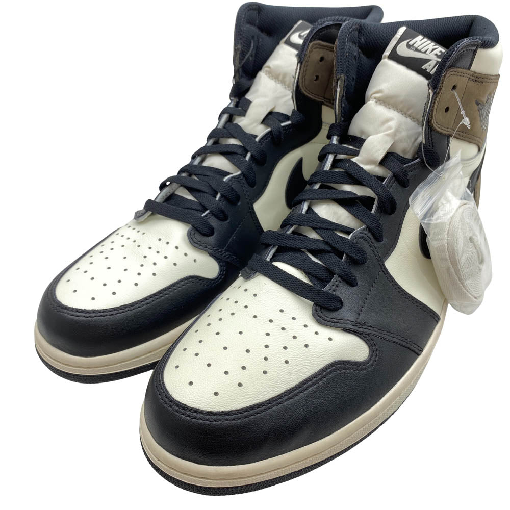 NIKE ナイキ 20AW 555088-105 Air Jordan 1 High OG Sail Dark Mocha エアジョーダン1 ハイ OG セイル ダークモカ ハイカット スニーカー ダークブラウン系 33cm【新古品】【未使用】【中古】