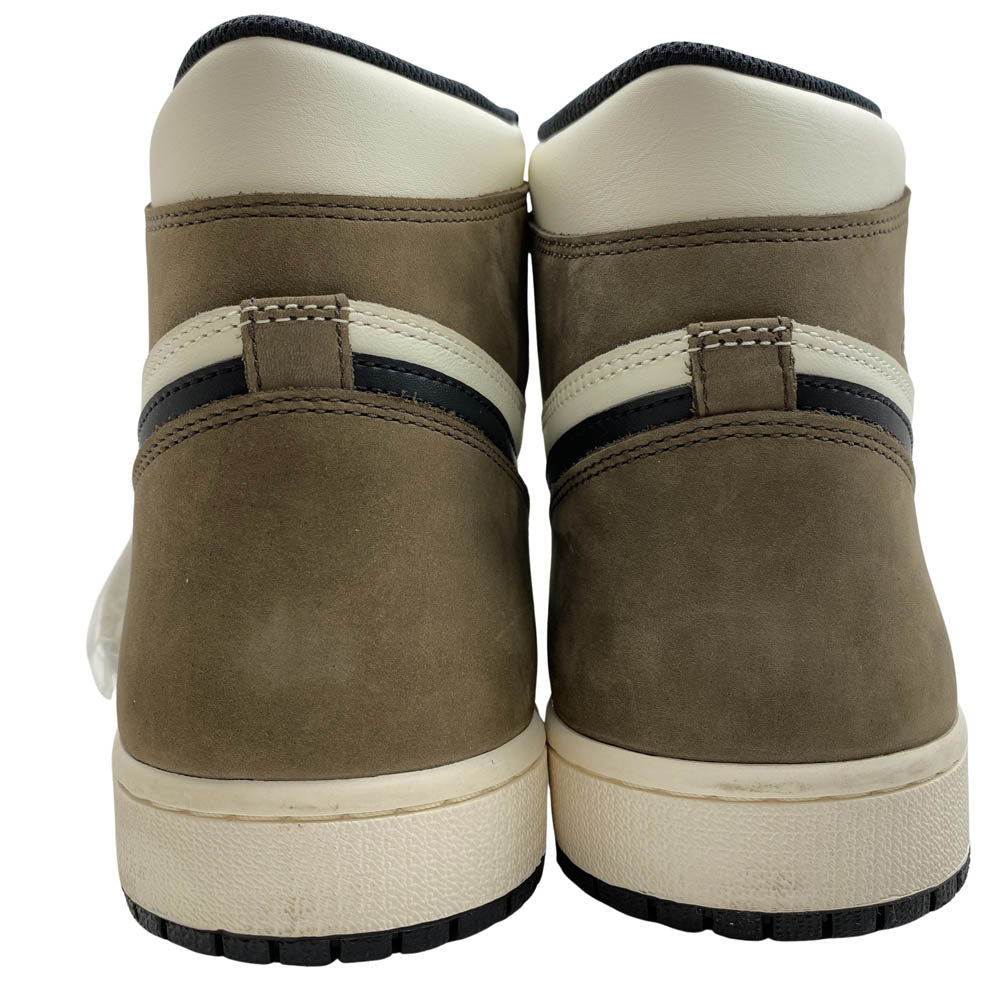 NIKE ナイキ 20AW 555088-105 Air Jordan 1 High OG Sail Dark Mocha エアジョーダン1 ハイ OG セイル ダークモカ ハイカット スニーカー ダークブラウン系 33cm【新古品】【未使用】【中古】