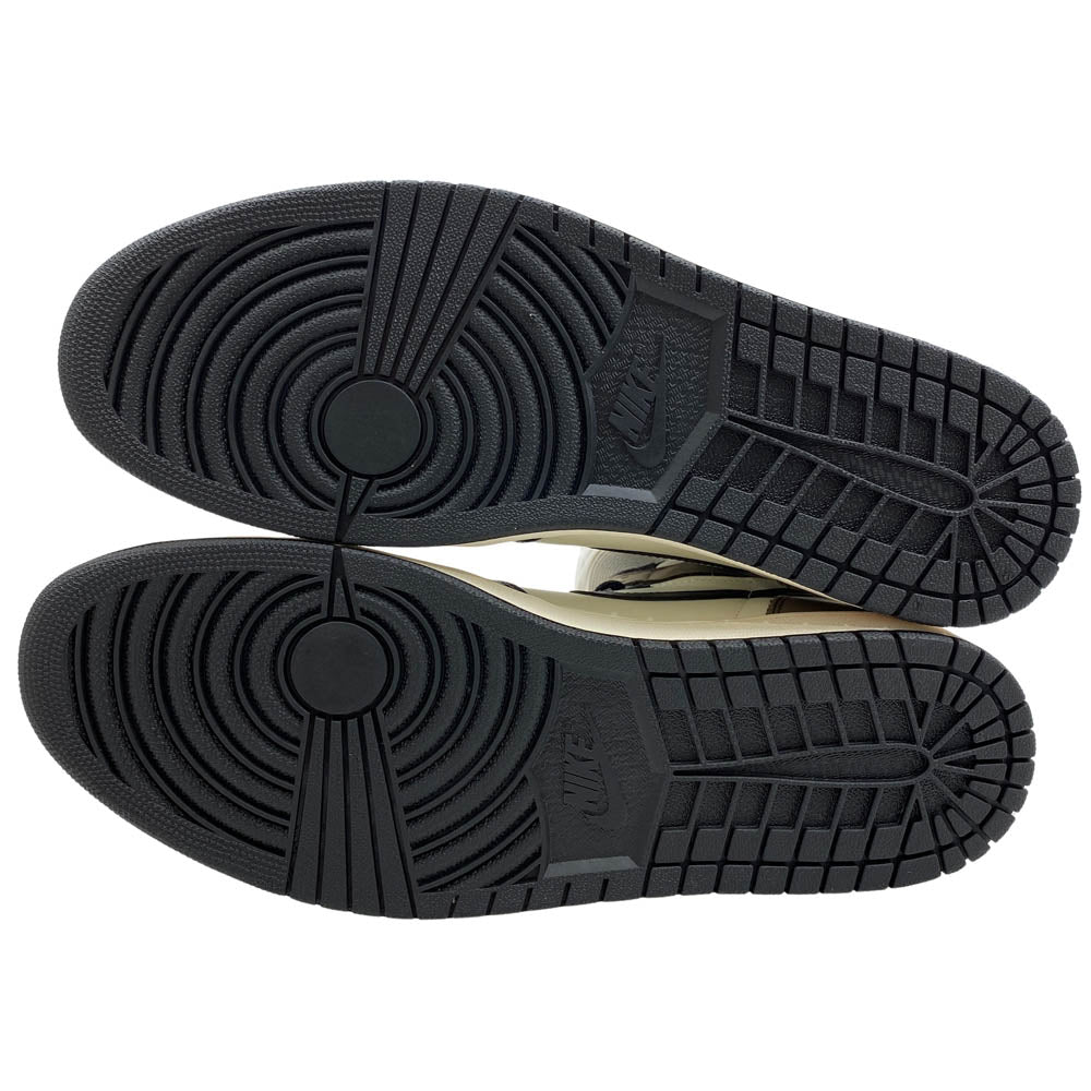 NIKE ナイキ 20AW 555088-105 Air Jordan 1 High OG Sail Dark Mocha エアジョーダン1 ハイ OG セイル ダークモカ ハイカット スニーカー ダークブラウン系 33cm【新古品】【未使用】【中古】