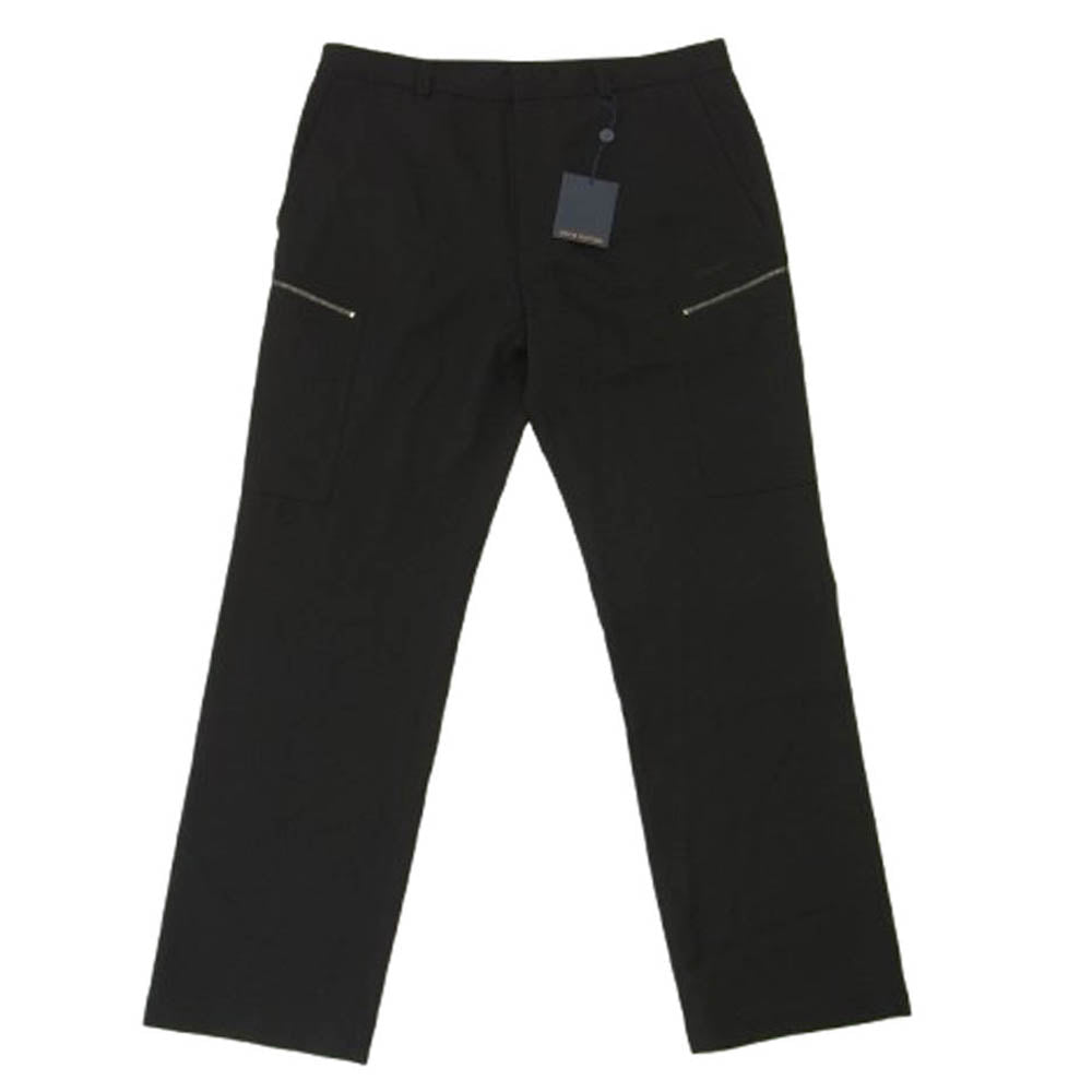 LOUIS VUITTON ルイ・ヴィトン 25SS RM251M RHL HSP77W LV ロゴ 刺繍 テーラード カーゴ ロング パンツ ブラック系 56【極上美品】【中古】