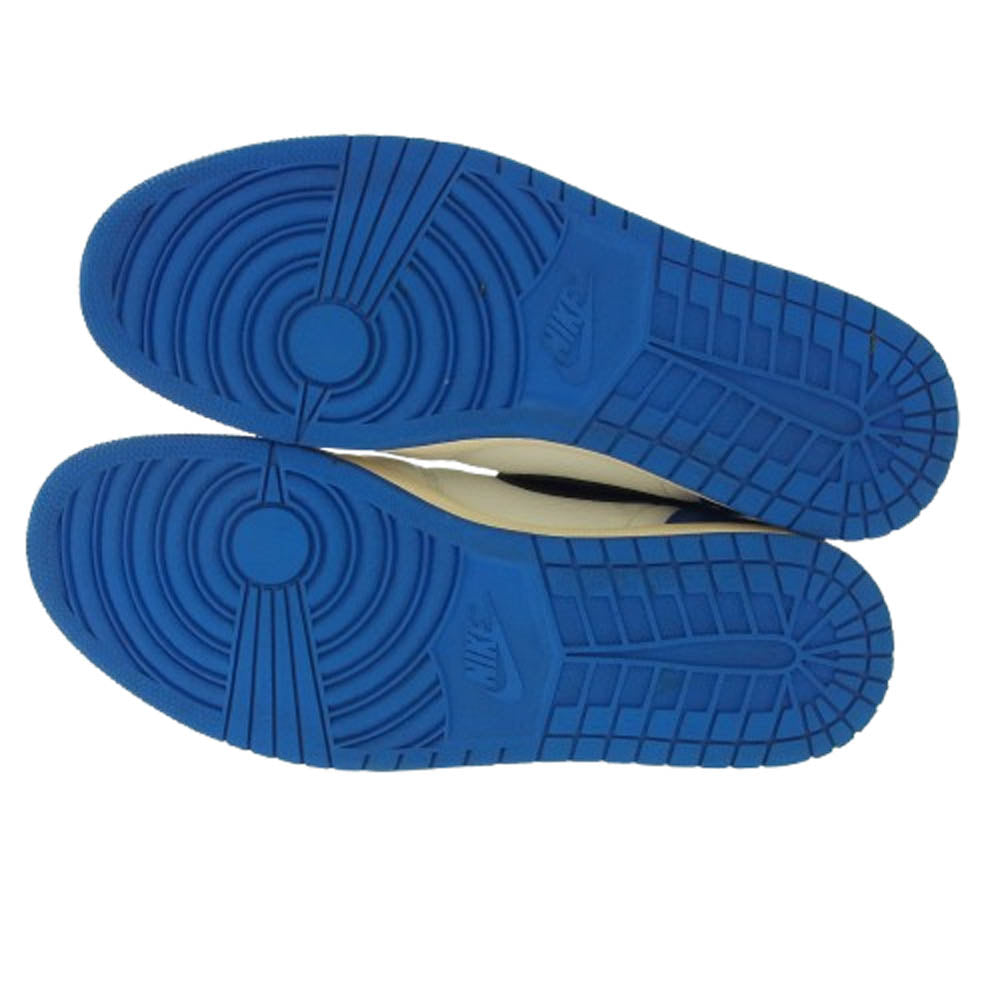 NIKE ナイキ DH3227-105 【フェイクバスターズ鑑定済】 × Travis Scott × Fragment Air Jordan 1 Retro High OG SP Military Blue AJ1 トラヴィススコット フラグメント エアジョーダン レトロ ハイ ミリタリーブルー スニーカー ブルー系 33cm【中古】