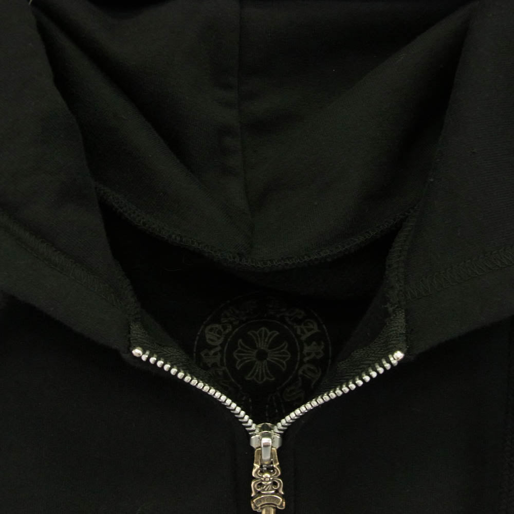 CHROME HEARTS クロムハーツ（原本無） SWTSHRT HD ZIP LTD ロサンゼルス限定 ホースシュープリント ダガージップ パーカー ブラック系 XXL【美品】【中古】