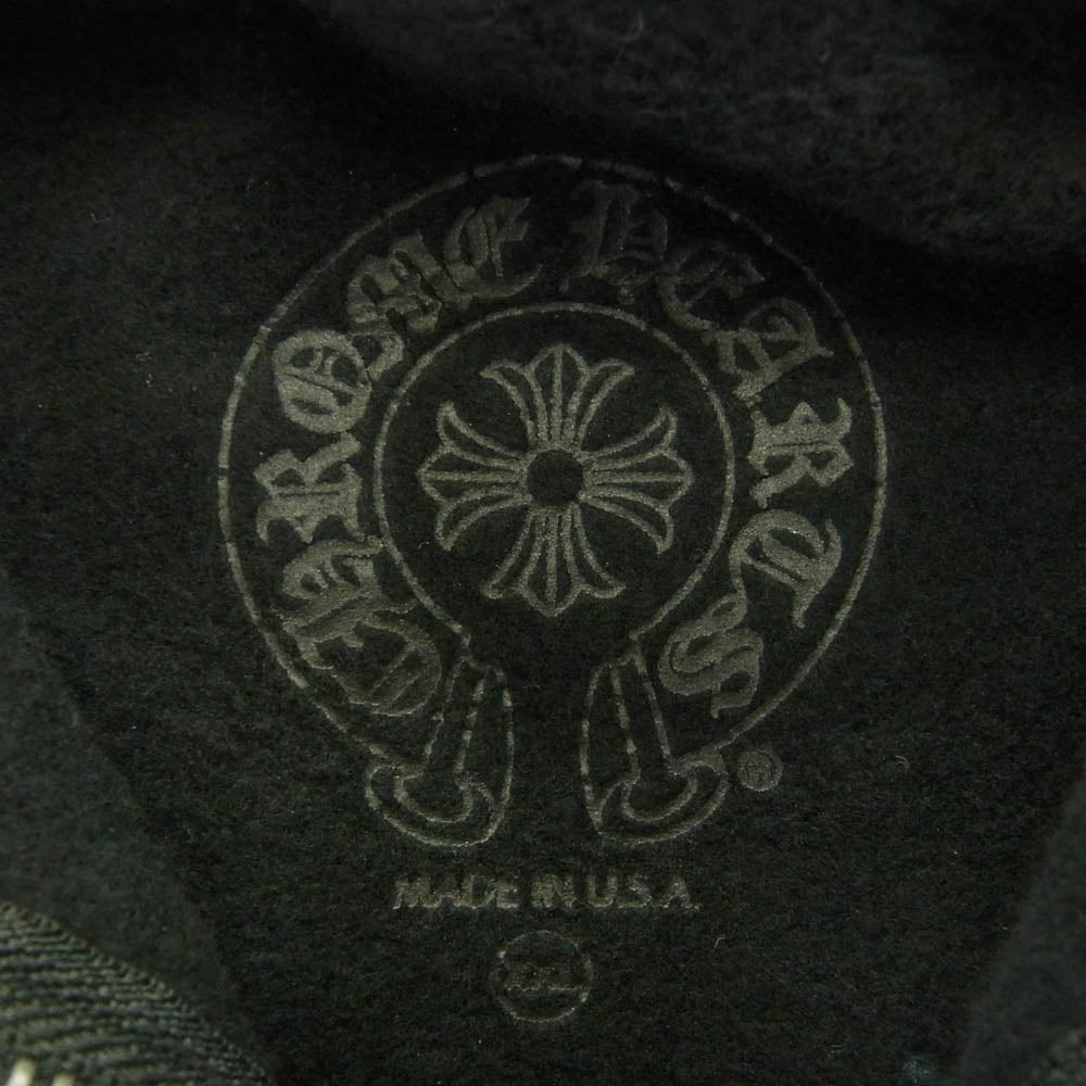 CHROME HEARTS クロムハーツ（原本無） SWTSHRT HD ZIP LTD ロサンゼルス限定 ホースシュープリント ダガージップ パーカー ブラック系 XXL【美品】【中古】
