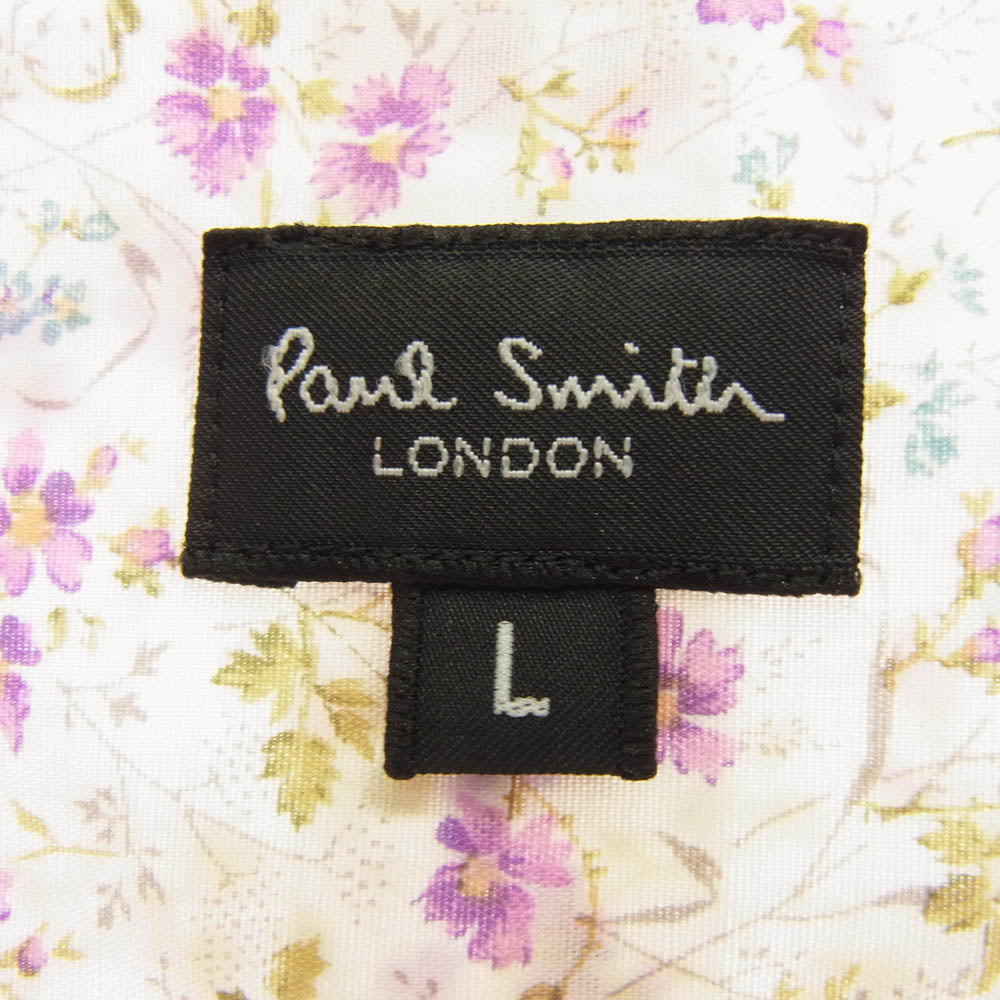Paul Smith ポール・スミス フラワープリント 花柄 長袖 シャツ マルチカラー系 L【中古】