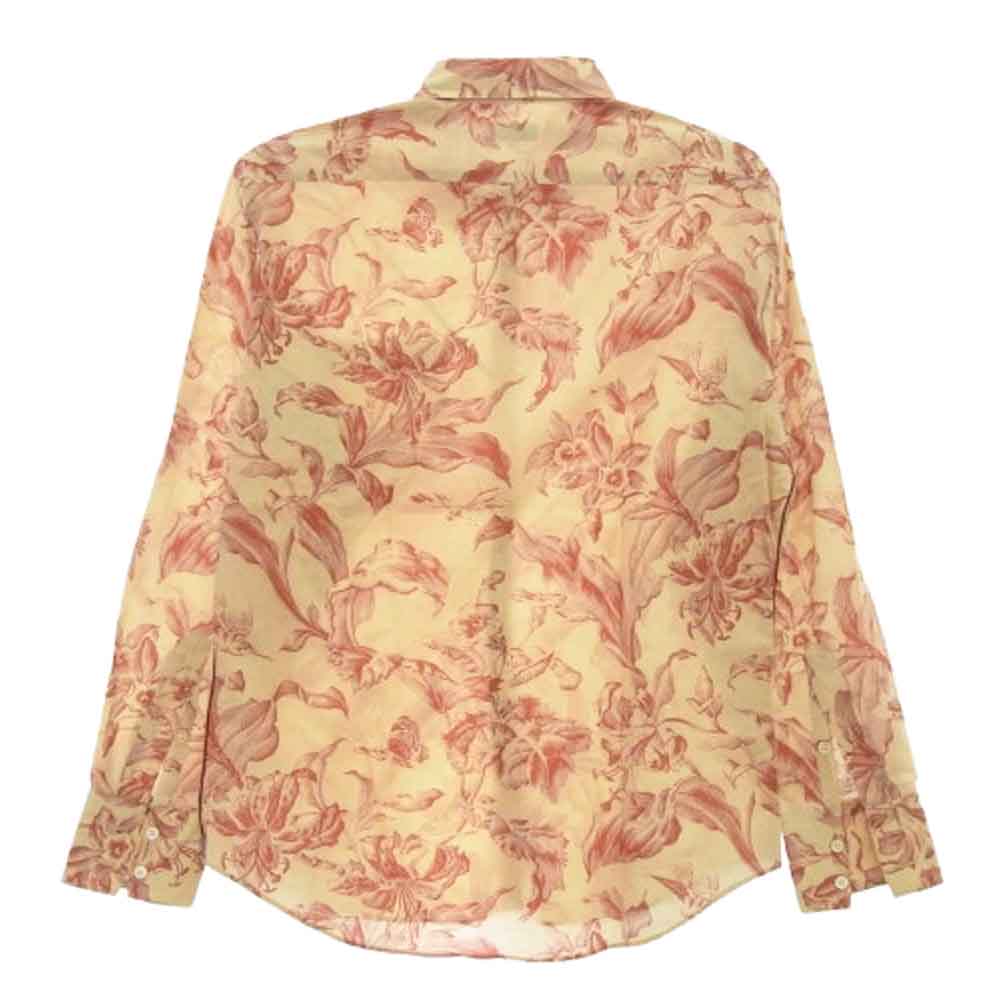 Paul Smith ポール・スミス フラワープリント 長袖 シャツ ベージュ系 L【中古】