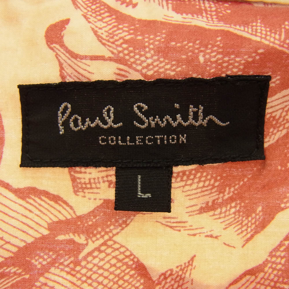 Paul Smith ポール・スミス フラワープリント 長袖 シャツ ベージュ系 L【中古】
