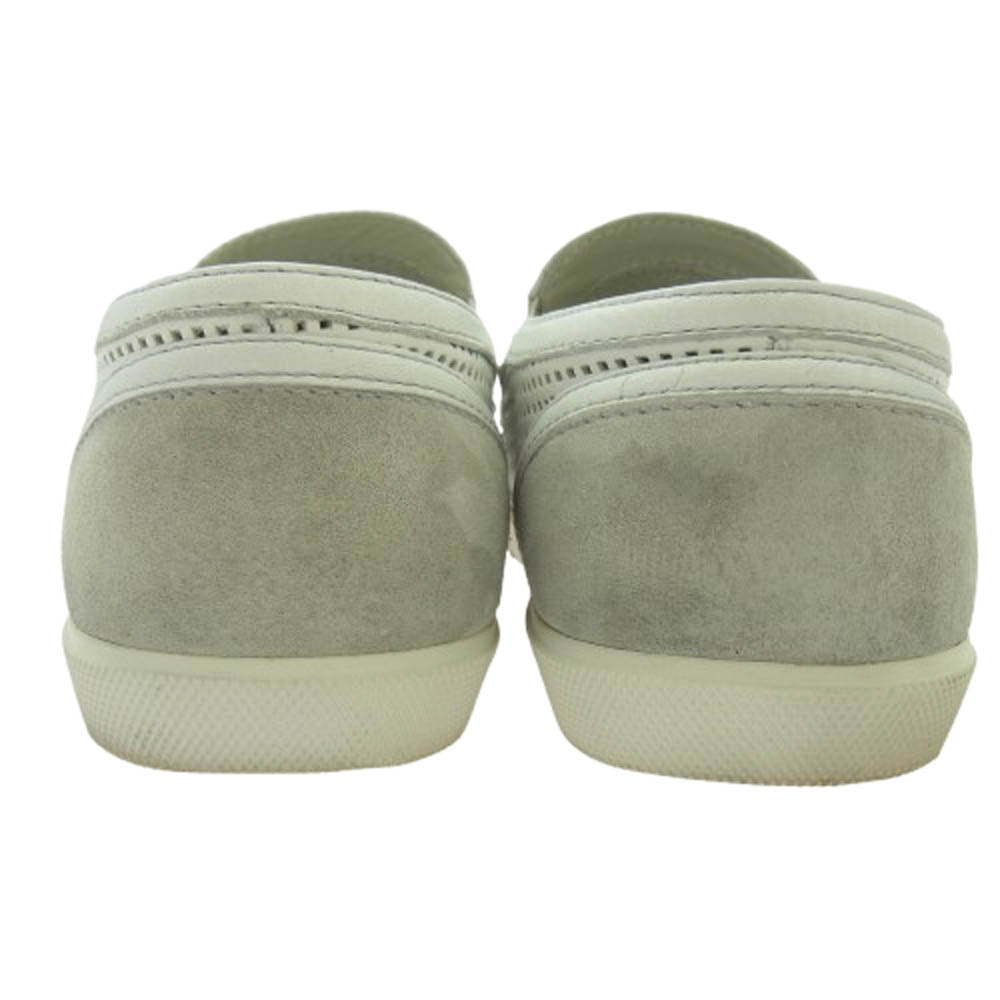 HUGO BOSS ヒューゴボス 50128254 レザー メッシュ スリッポン スニーカー ホワイト系 40【中古】