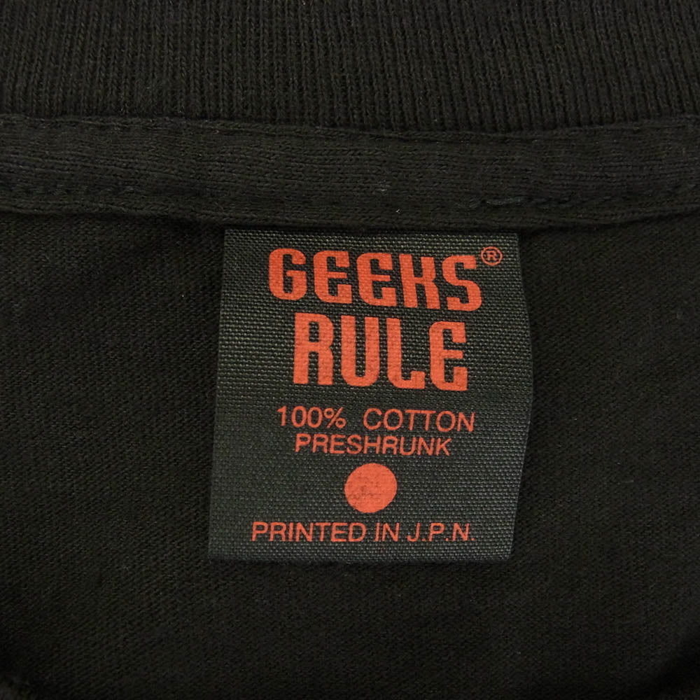 GEEKS RULE ギークスルール HUNTER×HUNTER SILKSCREEN PRINTING T SHIRT クラピカ 半袖 Tシャツ ブラック系 XXL【極上美品】【中古】