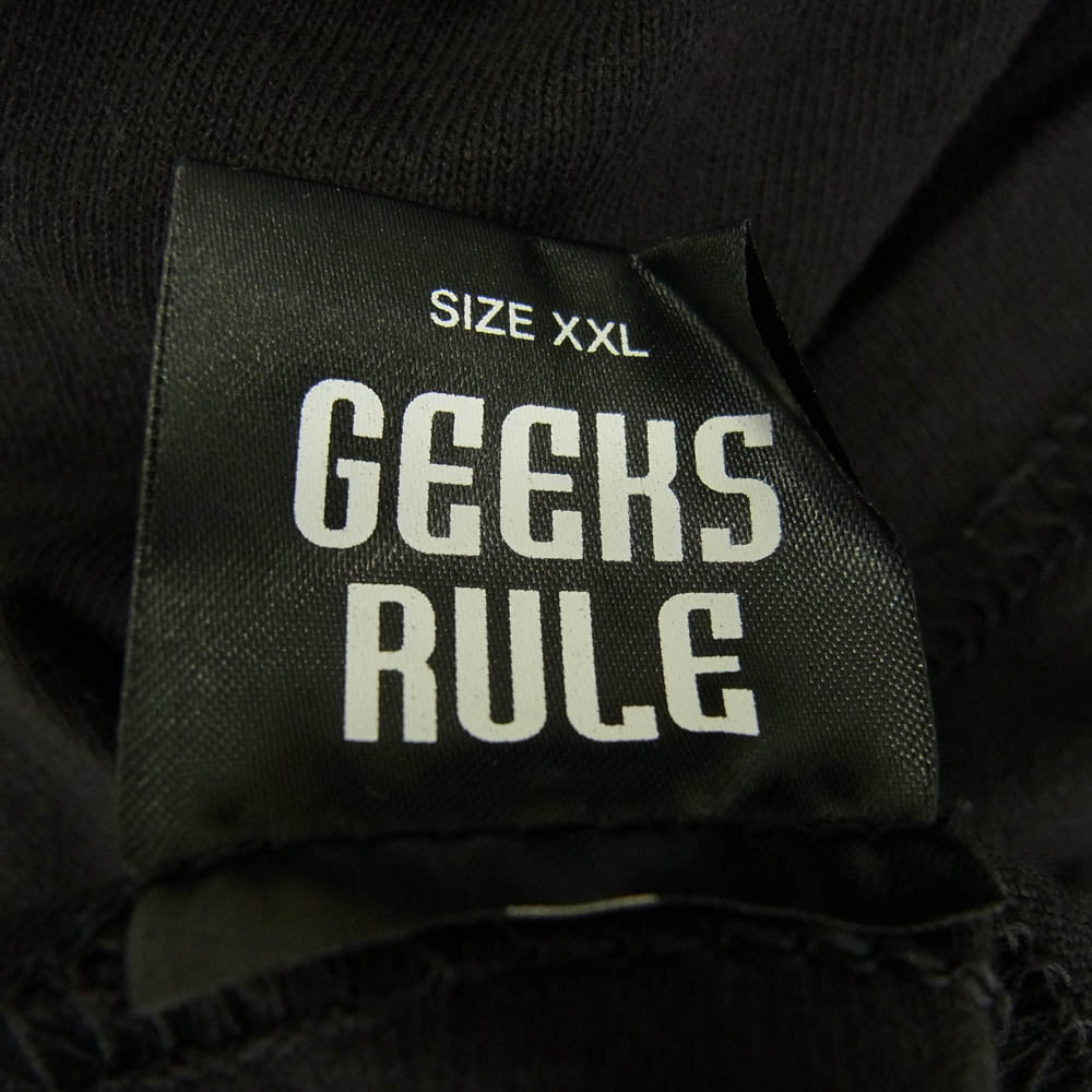 GEEKS RULE ギークスルール HUNTER×HUNTER SILKSCREEN PRINTING T SHIRT クラピカ 半袖 Tシャツ ブラック系 XXL【極上美品】【中古】