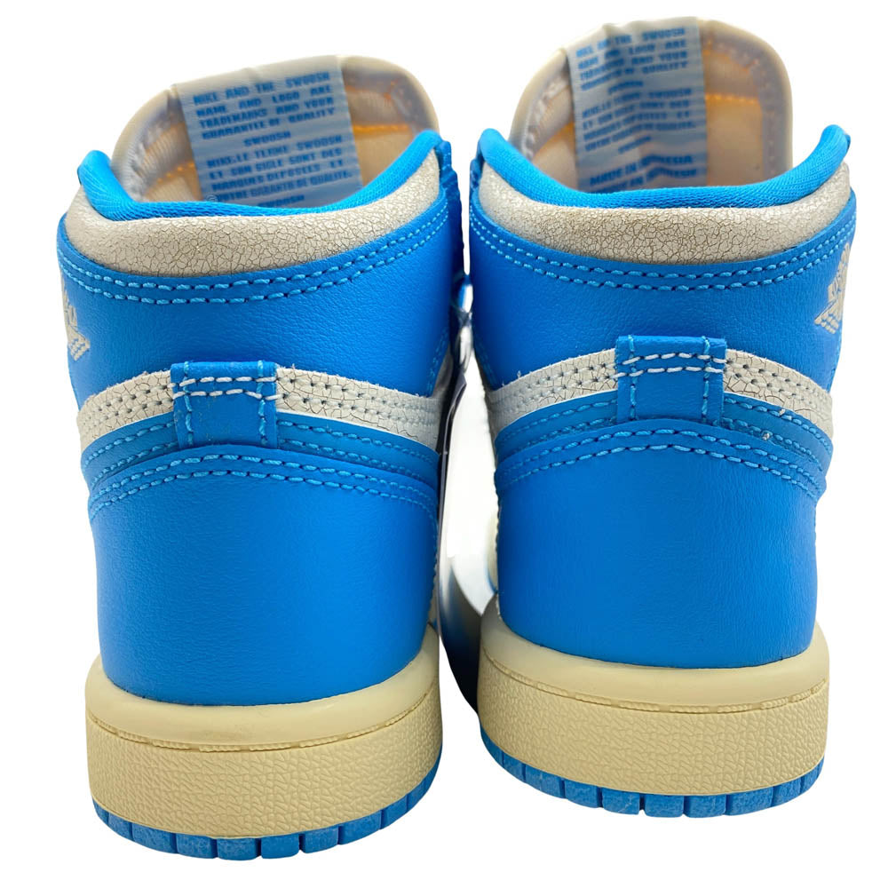 NIKE ナイキ FD1412-402 PS Air Jordan 1 High OG UNC Reimagined エアジョーダン1 ハイ OG UNC リイマジンド" キッズ スニーカー ライトブルー系 17cm【極上美品】【中古】