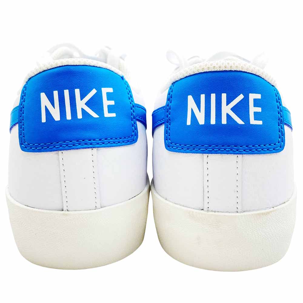 NIKE ナイキ CI6377-104 Blazer Low Leather White Laser Blue Sail ブレーザー ロー レザー ホワイト レーザーブルー セイル スニーカー ホワイト系 ライトブルー系 26cm【美品】【中古】