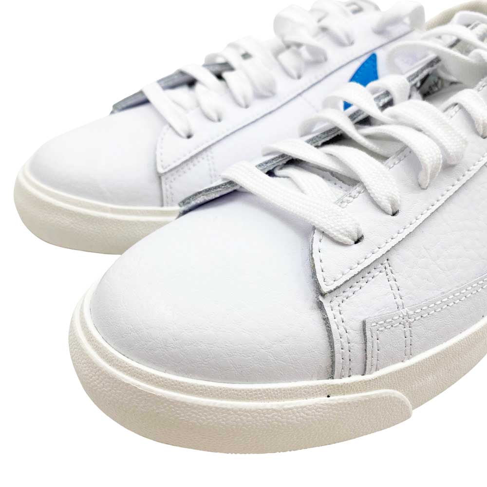 NIKE ナイキ CI6377-104 Blazer Low Leather White Laser Blue Sail ブレーザー ロー レザー ホワイト レーザーブルー セイル スニーカー ホワイト系 ライトブルー系 26cm【美品】【中古】