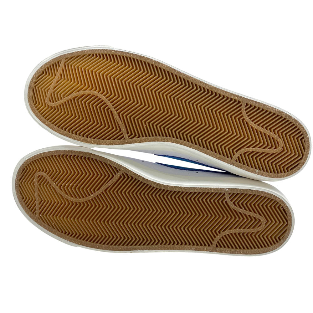 NIKE ナイキ CI6377-104 Blazer Low Leather White Laser Blue Sail ブレーザー ロー レザー ホワイト レーザーブルー セイル スニーカー ホワイト系 ライトブルー系 26cm【美品】【中古】