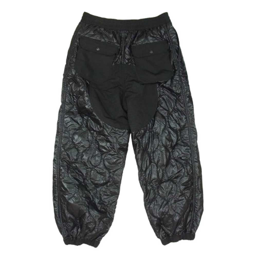 JUNYA WATANABE COMME des GARCONS MAN ジュンヤワタナベコムデギャルソンマン 23AW WL-P032 ナイロン 中綿 キルティング イージー パンツ ブラック系 M【中古】