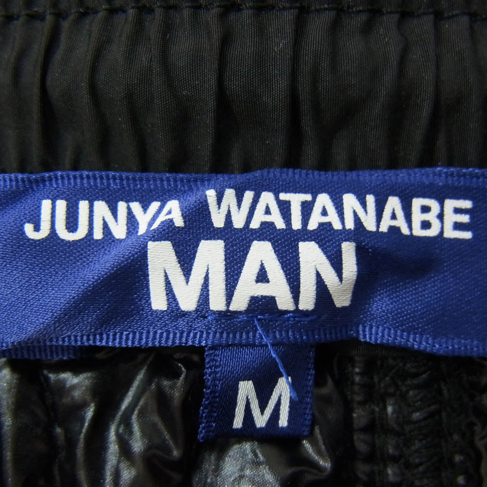 JUNYA WATANABE COMME des GARCONS MAN ジュンヤワタナベコムデギャルソンマン 23AW WL-P032 ナイロン 中綿 キルティング イージー パンツ ブラック系 M【中古】